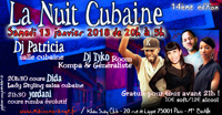 visuel nuit Cubaine du samedi 13 janvier 2018